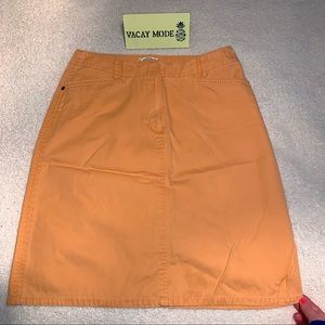 Talbots | A-Line, Orange Skirt, Size 10 Petite